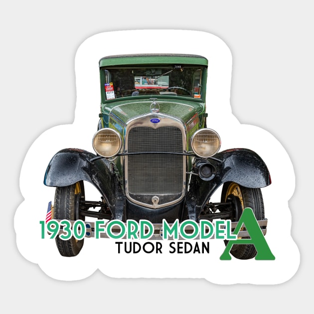 1930 Ford Model A Tudor Sedan Sticker by Gestalt Imagery